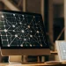 AI investment app analyzing market trends on a computer screen.