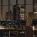 AI investment platform monitors displaying financial data.