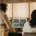 AI option trading analysis on computer screens.