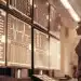 Day trading bot analyzing market data on computer screens.