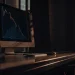 AI trading bot analyzing stock market data on a computer screen.
